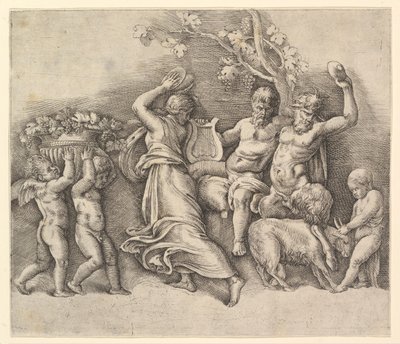Une Bacchanale, 1530-61 - Battista Franco Veneziano