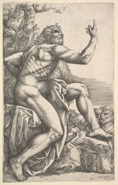 Jean-Baptiste prêchant dans le désert - Battista Franco Veneziano