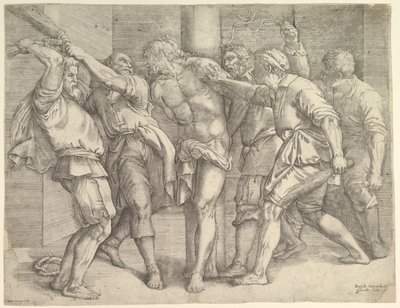 La Flagellation - Battista Franco Veneziano
