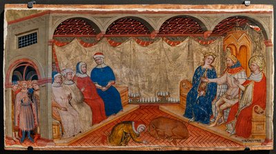 Dispute de Saint Sylvestre avec les rabbins de Rome en présence de Constantin et Hélène - Battista da Vicenza