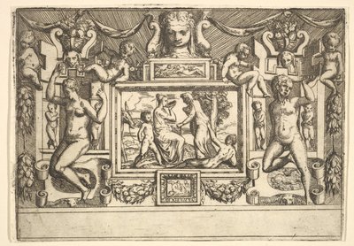 Jeune femme buvant dans un bol, une vieille femme debout devant elle, ca. 1540-80 - Battista del Moro