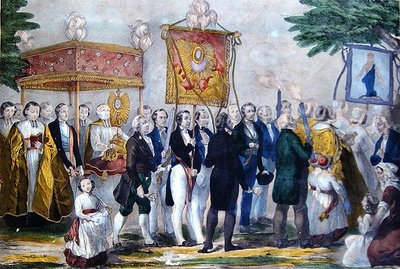 Procession de la Confrérie du Très Saint Sacrement, début du XIXe siècle - Bautz Bautz