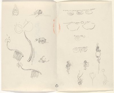 Études pour des dessins de bijoux [verso] - Beatrice Godwin Whistler