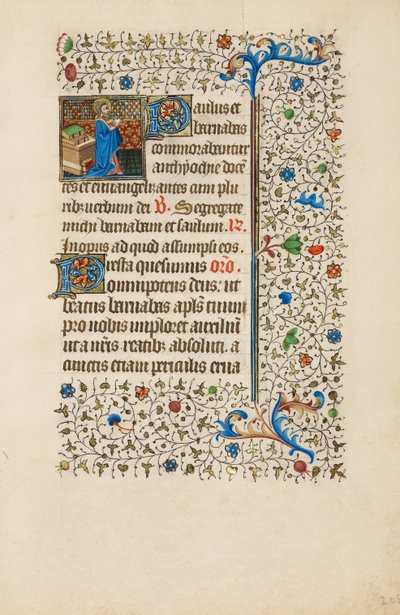 Saint Barnabé lisant un livre - Bedford Master
