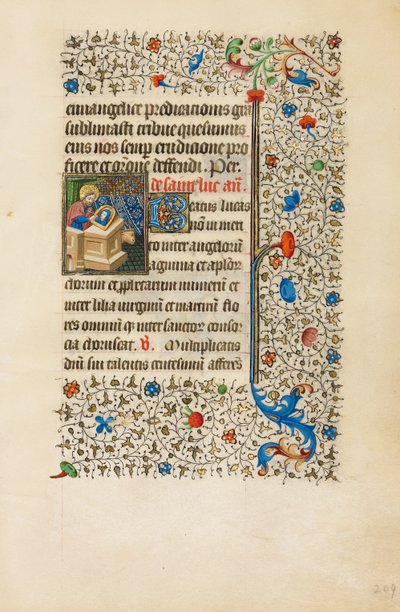 Saint Luc peignant une image de la Vierge - Bedford Master