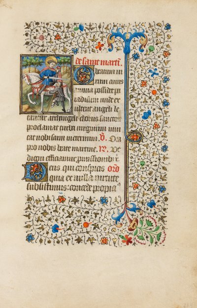 Saint Martin divisant son manteau - Bedford Master