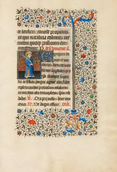 Saint Vincent avec un livre et une palme - Bedford Master