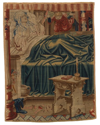 Beatrix Soetkens au lit, de la première scène de la première tapisserie d