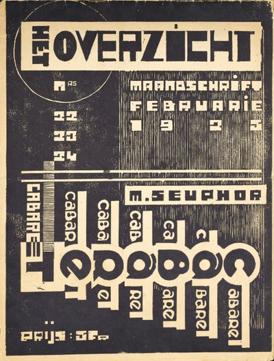 Couverture pour le magazine "Het Overzicht", vers 1921-1925 - Belgian School