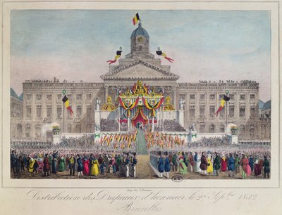 Distribution de drapeaux d