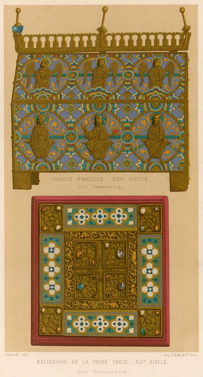 Reliquaire de la Vraie Croix, XIIe siècle - Belgian School