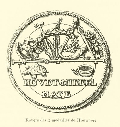 Revers des deux médailles de Houwaert - Belgian School