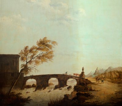 Deuxième salle arrière, salle de réunion, fresques avec scènes rurales de style classique, probablement vers 1810, scène 1 - Belgian School