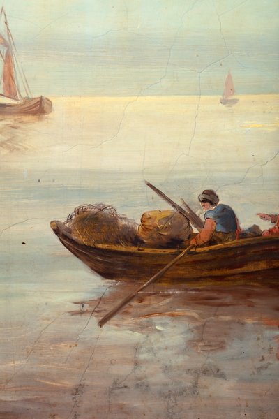 Deuxième salle arrière, salle de réunion, fresques avec scènes rurales de style classique, probablement vers 1810, scène 3 - Belgian School