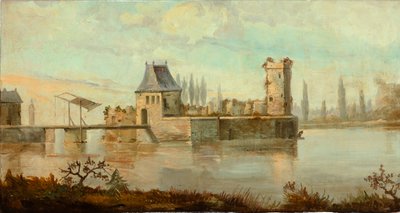 Deuxième salle arrière, salle de réunion, fresques avec scènes rurales de style classique, vers 1810, scène 6 - Belgian School