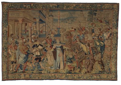 Tapisserie, Salomon et la Reine de Saba - Belgian School