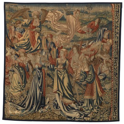 Tapisserie, Triomphe de la Mort sur la Chasteté avec les Trois Parques - Belgian School