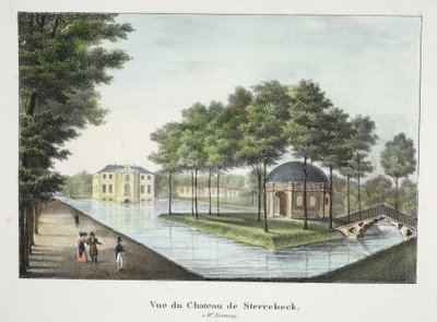 Vue du Château de Sterrebeek, vers 1895 - Belgian School