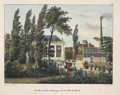 Vue du Jardin botanique de la ville de Gand, vers 1895 - Belgian School