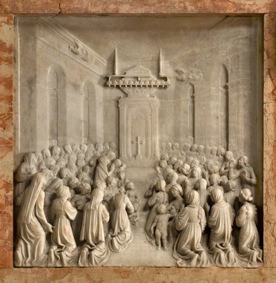 Crypte, Arche des Saints Marcellin et Pierre Exorciste, Miracle des colombes - Benedetto Briosco