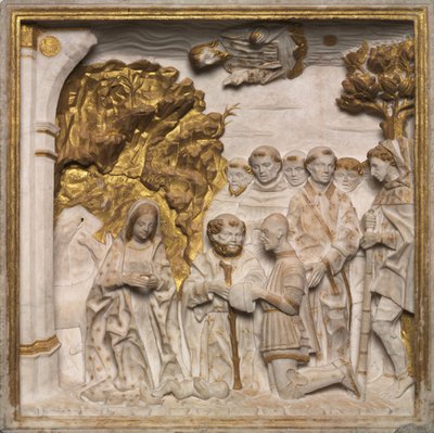 Pier Francesco Visconti, Cour de Saliceto, Adorant l