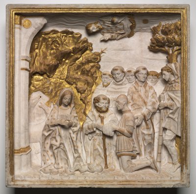 Pier Francesco Visconti, Cour de Saliceto, Adorant l