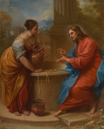 Le Christ et la femme de Samarie, 1715-20 - Benedetto Luti