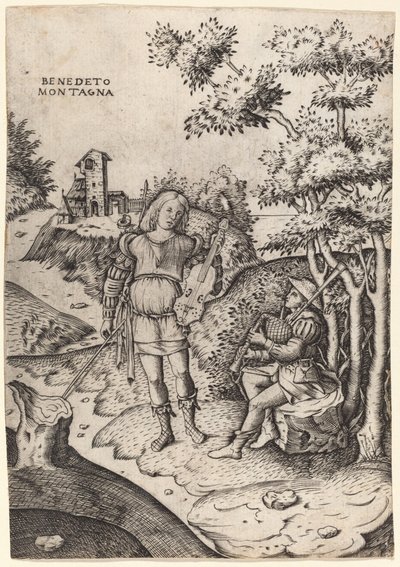 Apollon et Marsyas - Benedetto Montagna