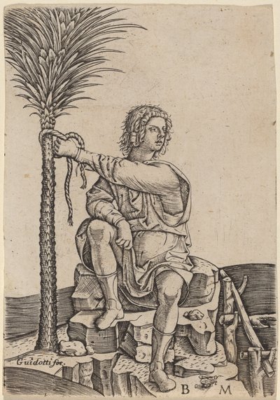 Homme assis près d