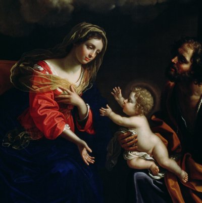 La Sainte Famille (détail) - Benedetto the Younger Gennari