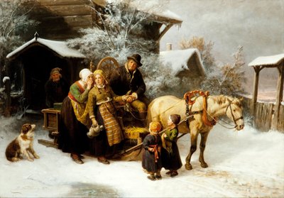 Quitter la maison, scène dalécarlienne - Bengt Nordenberg