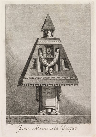 Mascarade à la Grecque : Jeune moine à la Grecque Planche 9, 1771 - Benigno Bossi
