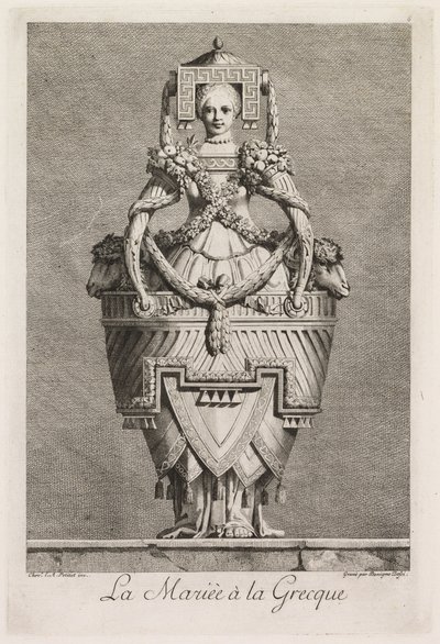 Mascarade à la Grecque : La Mariée à la Grecque, Planche 6, 1771 - Benigno Bossi