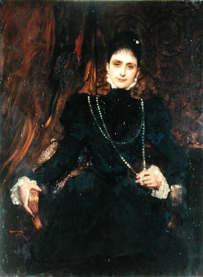 Portrait de Mme M.S. Derviz - Benjamin  Constant