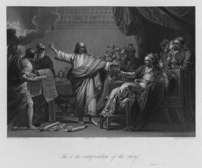 La vision de Balthazar, Daniel V, 26 - Benjamin (after) West