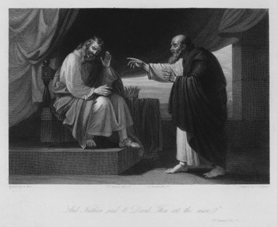 Nathan et David, II Samuel XII, 7 - Benjamin (after) West
