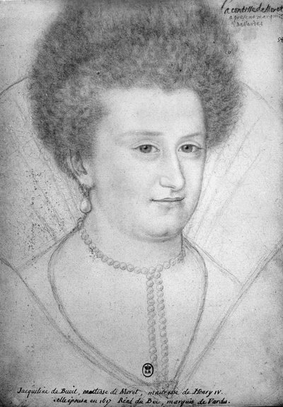 Portrait de Jacqueline de Bueil (1580-1651) Comtesse de Moret - Benjamin Foulon