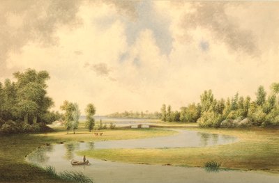 West River, New Haven, Connecticut, vers 1854-60 - Benjamin H. Coe