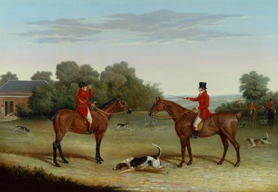 Le Maître avec des Chiens devant les Chenils - Benjamin Herring