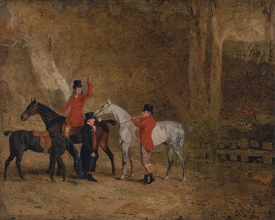 Scène de chasse au renard - Benjamin Marshall