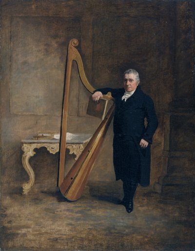Harpiste de la famille Corbet de Griffith Owen, vers 1812 - Benjamin Marshall
