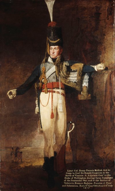 Portrait du Capitaine, plus tard Lieutenant Colonel, Henry Francis Mellish - Benjamin Marshall