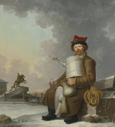 Vendeur de Sbiten à Saint-Pétersbourg. 1800 - Benjamin Paterssen