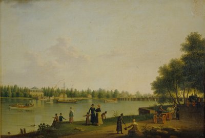 Vue de la datcha du prince Stroganov près de Saint-Pétersbourg, 1804 - Benjamin Paterssen