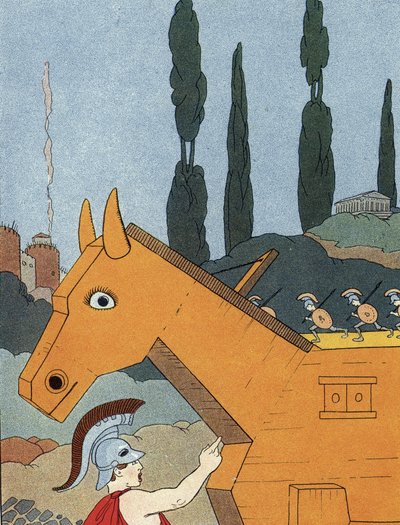 Le cheval de Troie - Benjamin Rabier