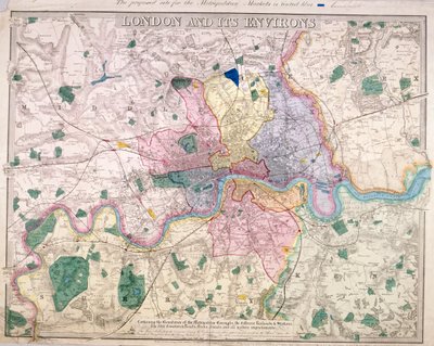Carte générale de Londres - Benjamin Rees Davies