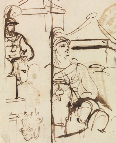 Étude compositionnelle de soldats - Benjamin Robert Haydon