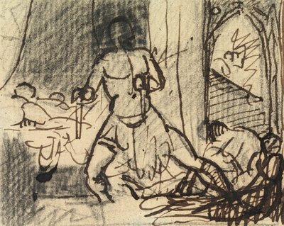 Étude de figures dans une scène dramatique - Benjamin Robert Haydon