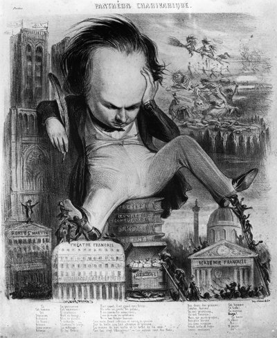 Caricature de Victor Hugo (1802-85) de 