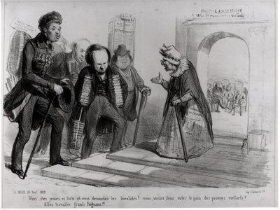 Dumas, Hugo et Balzac cherchant leur admission à l